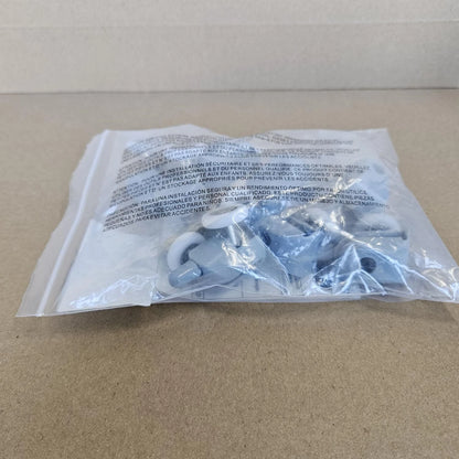 8 Pcs Top/Bottom Shower Door Rollers/Runners/Pulleys/Wheels Bathroom Gray