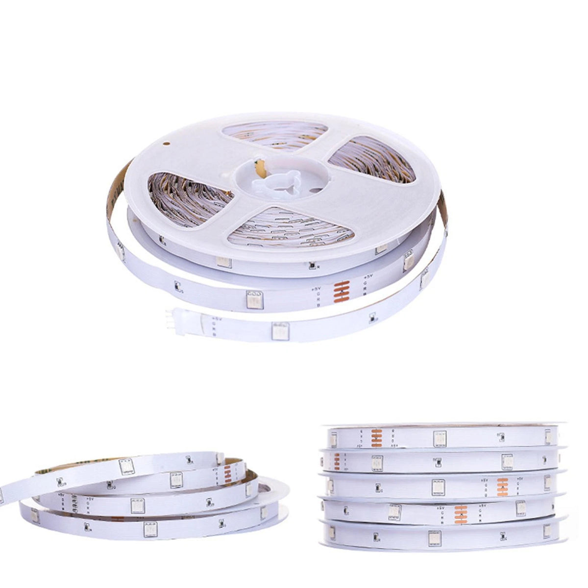 5M 16ft LED Strip Lights RGB 5050 Colour Changing Tape TV Cabinet Kitchen