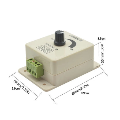 DC 12V 24V LED Dimmer Switch 8A Brightness Controller For LED Strip Light Lamp D