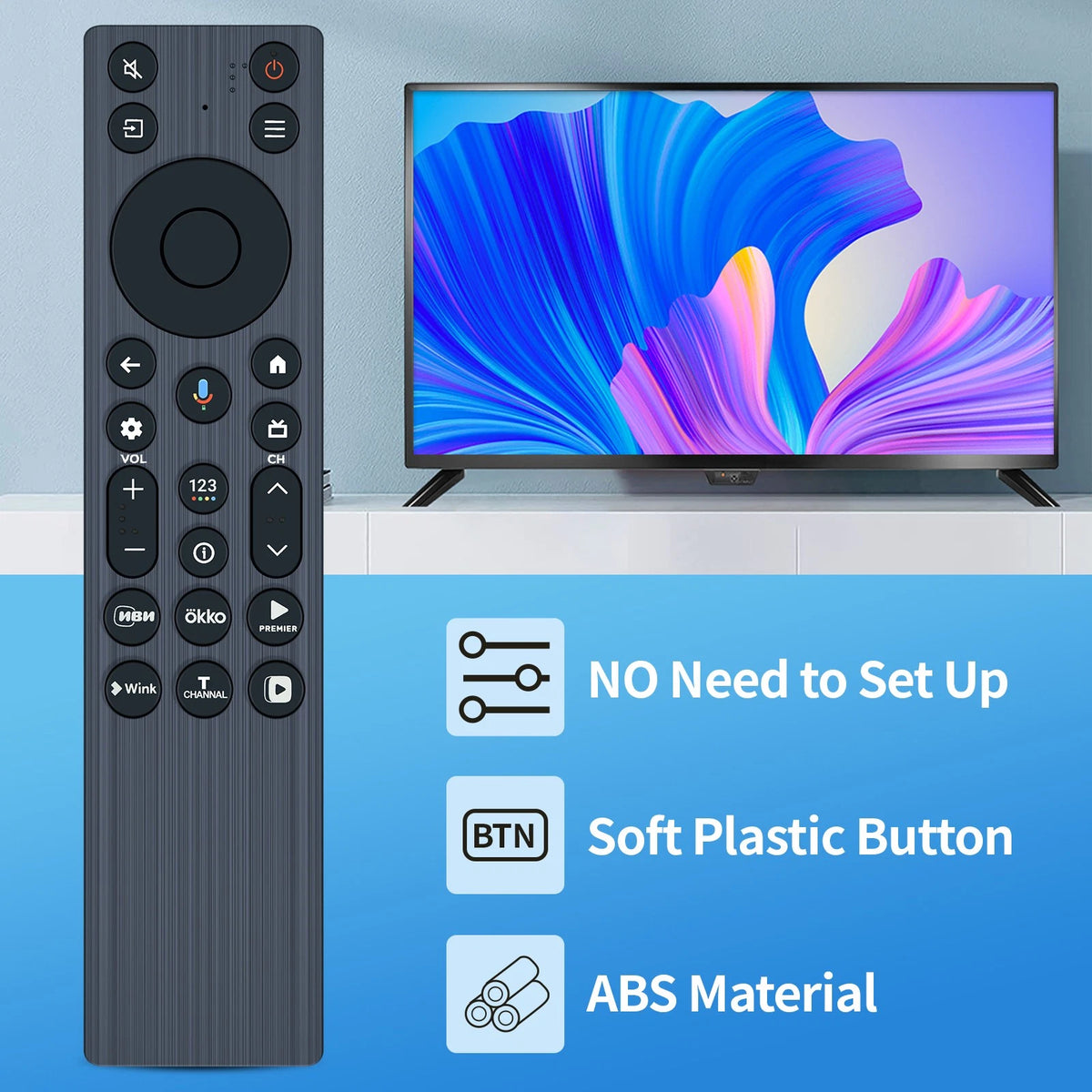RC813A FMB9 Voice Replacement Remote Control For TCL Smart TV