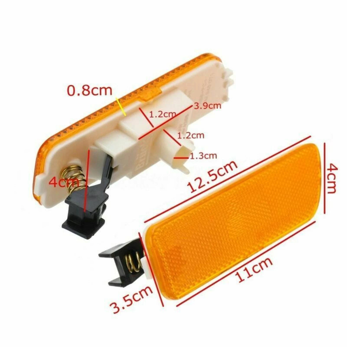 Side Marker Turn Light Lamp For VW GOLF JETTA MK4 1999-05 2xFront Bumper F
