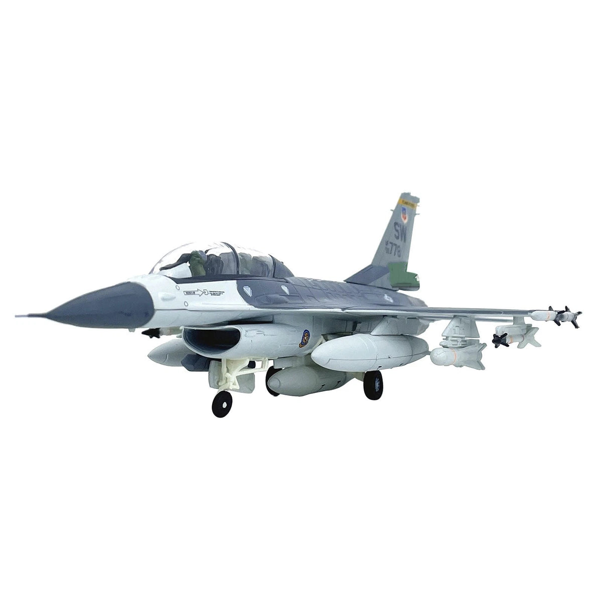 F-16D Falcon Jet Fighter Aircraft Diecast Model 1:72 Scale Alloy 21cm Length