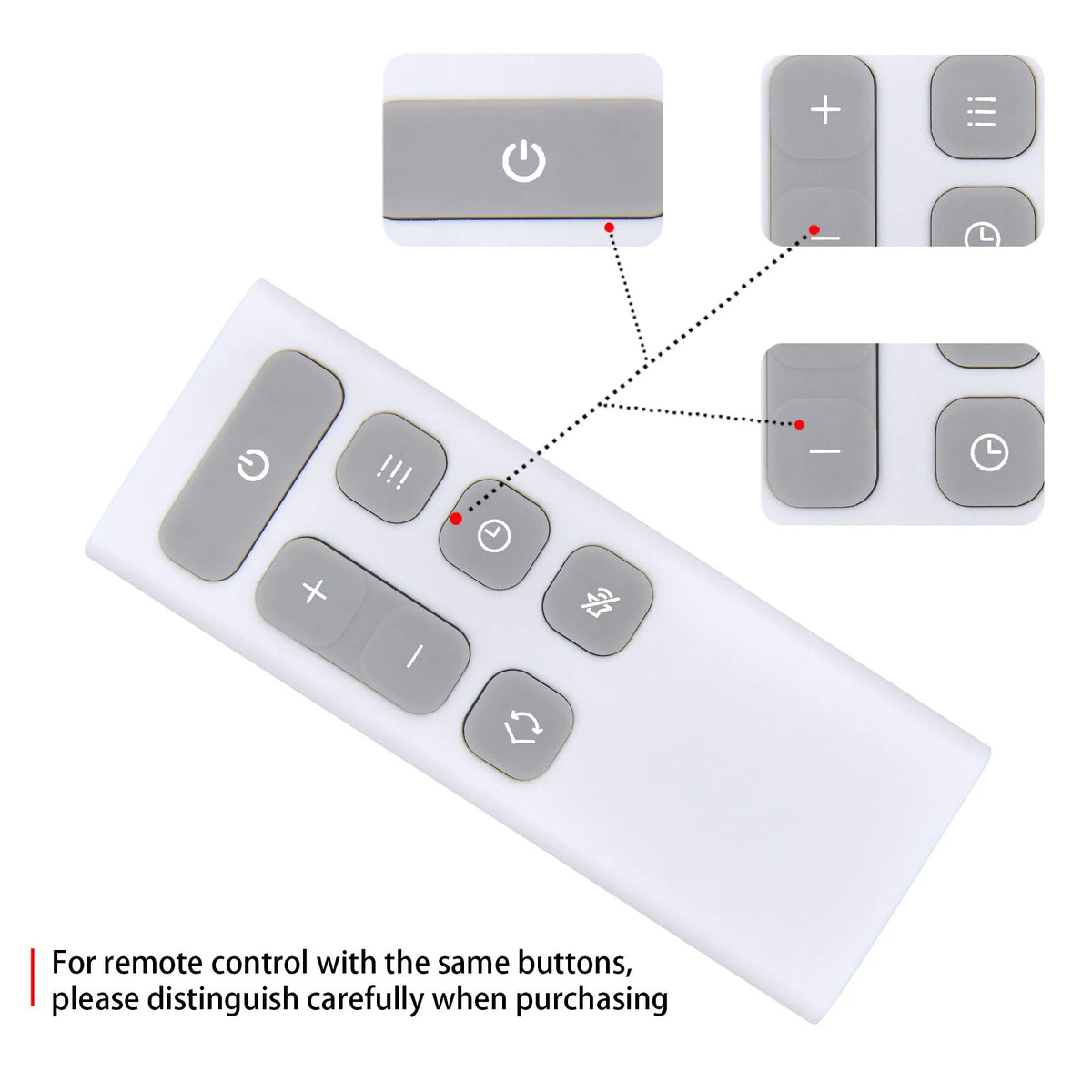 Remote Control For Dreo Smart Wall Heater, Electric Space Heater WH719S