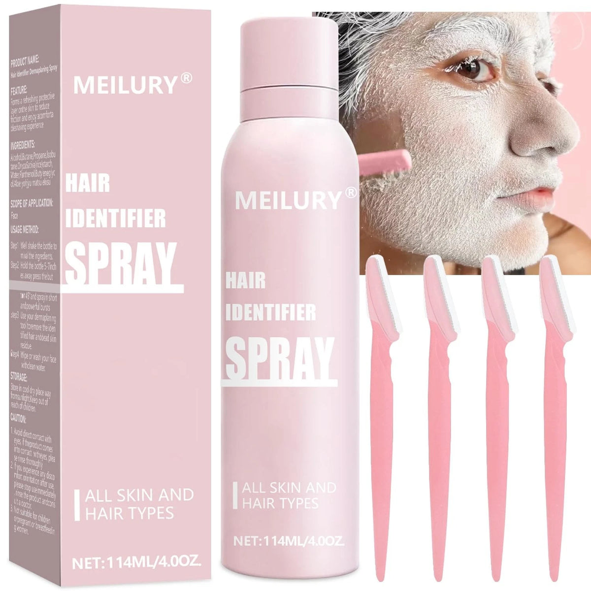 Hair Identifier Spray for Face Shaving,Moisturizing and Skin Care 1pc
