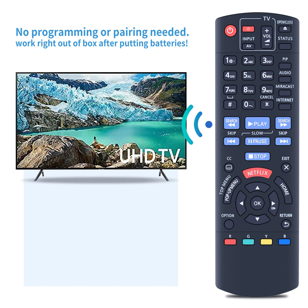 N2QAYB000953 Remote Control For Panasonic Disc Player DMP-BDT460