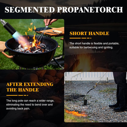 Propane Torch Weed Burner, 1,800,000 BTU Outdoor with 10FT High...