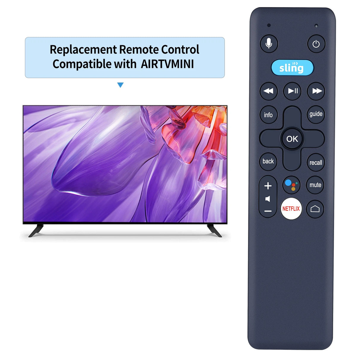 Replacement Remote Control For Sling AIRTVMINI AirTV Mini With Voice