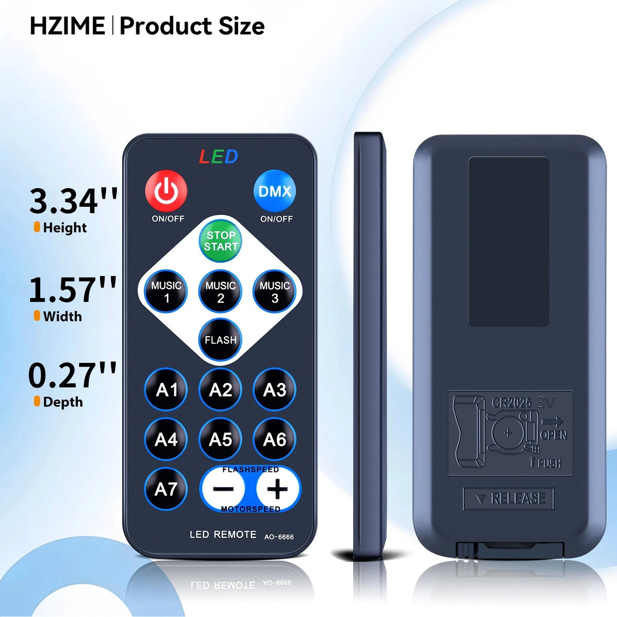 Remote Control For Portable Sound Activated Party Lights Indoor with Battery