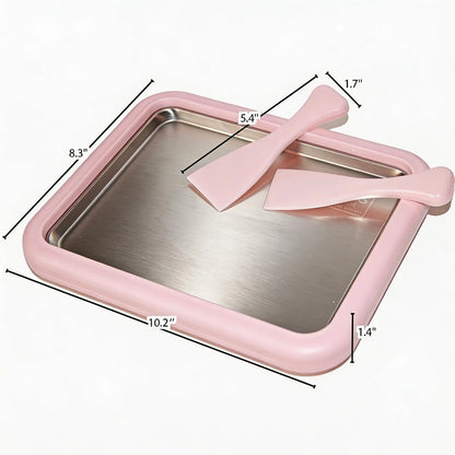 Hoivvy Rolled Ice Cream Maker – Large 10.2" Tray with 2 Large, Green