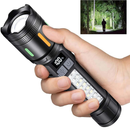 Rechargeable Flashlight 3000 Lumens 5 Modes IPX6 Waterproof for Outdoor Activity