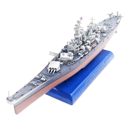 Alloy 1/1000 Scale WWII USS  Jersey BB-62 Battleship Model Gifts Collection
