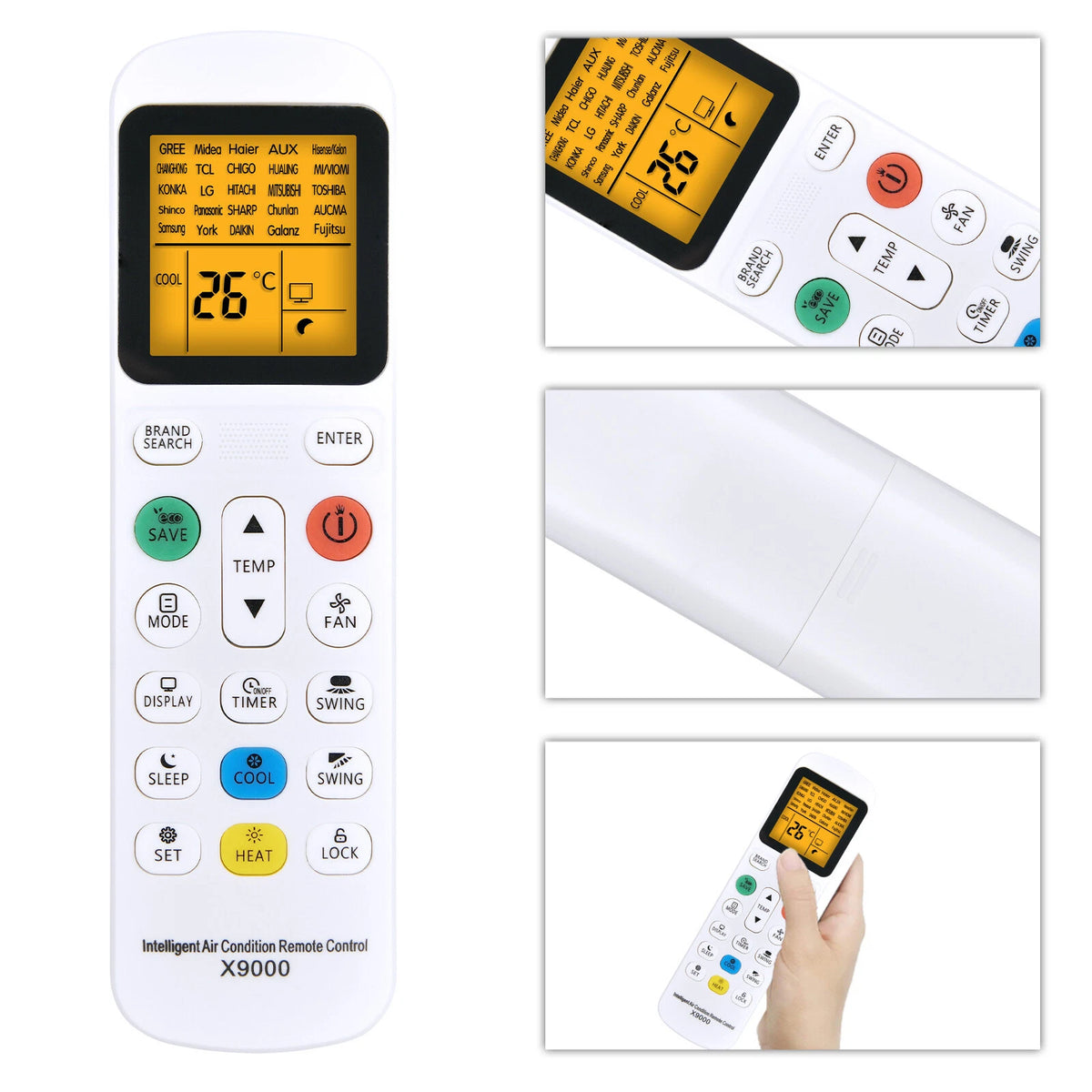 Universal Air Conditioner Remote Control For LG,Hitachi,Panasonic,Toshiba,Midea
