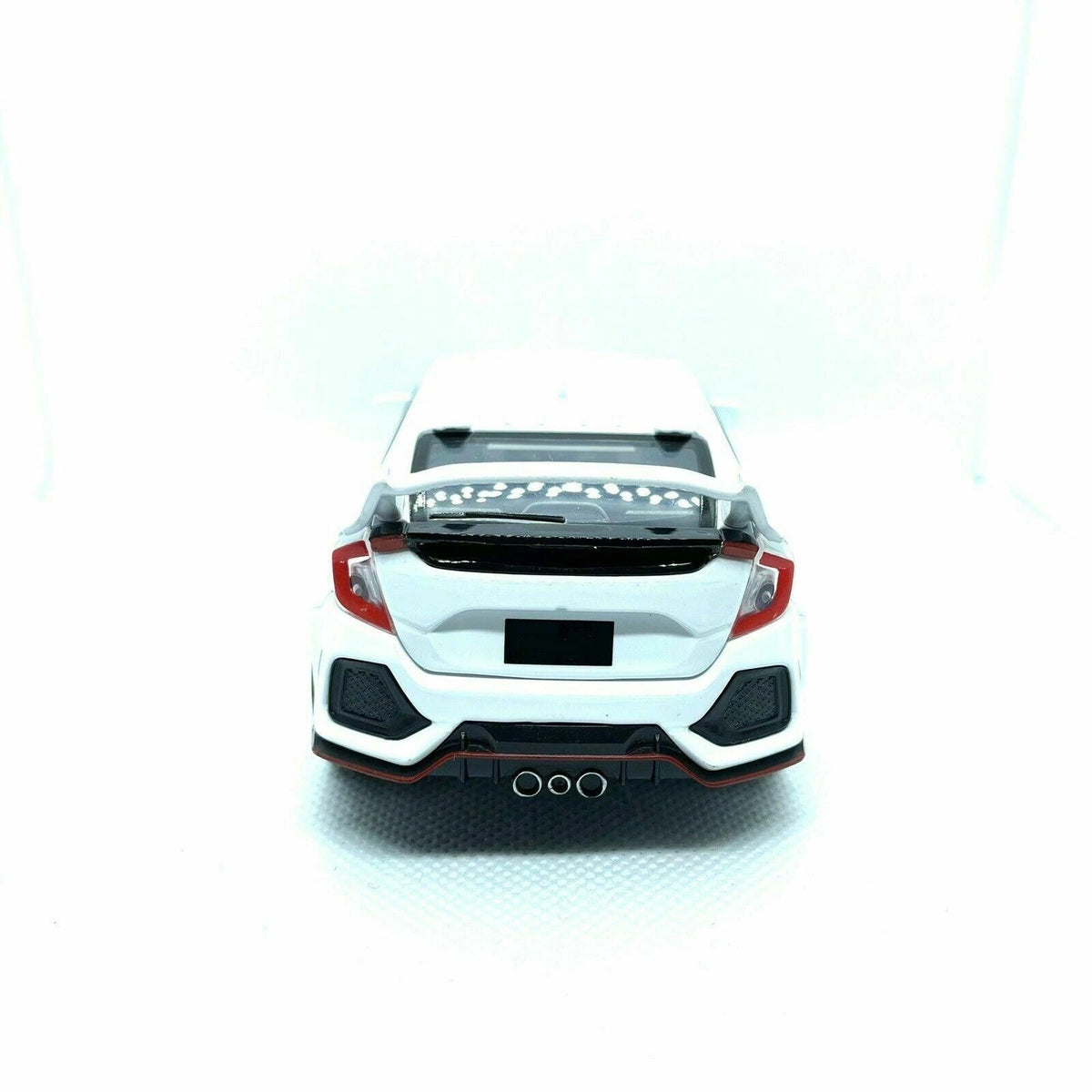 1/32 White Model Car Diecast Toy Collection Sound&Light For Honda Civic Type R D