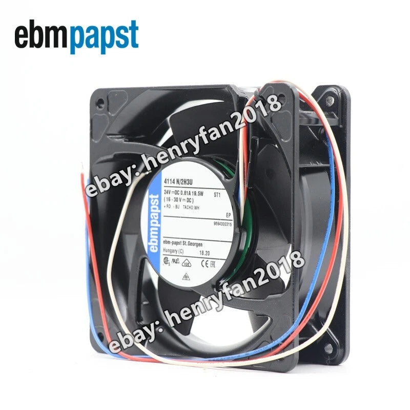 Ebmpapst 4114N/2H3U?Axial Fan DC 24V 19.5W 3-wire 120*120*38MM Cooling Fan