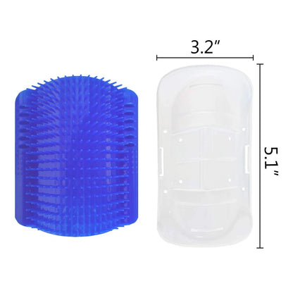 2 Pack Self Grooming Wall Brush for Cats and Dogs - Cat Groomer with Blue
