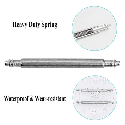 TICFROG 20mm Spring Bars, Watch Pins φ1.8mm Diameter 10pcs Stainless
