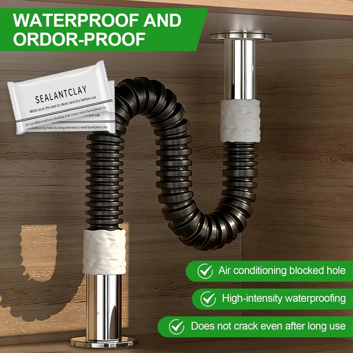 shuielai Upgraded Waterproof Sealant Mastic 8-Pack, Fast Drying Moldable...
