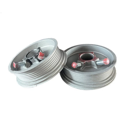 Garage Door Cable Drums Replacement Up to 8 feet High Doors 8 Feet, Silver