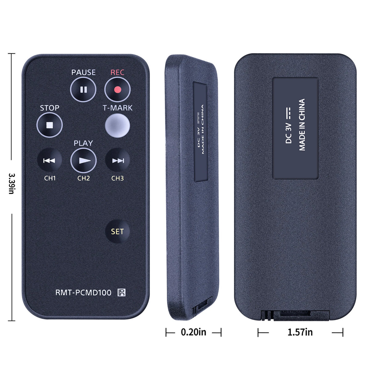 RMT-PCMD100 Replacement Remote Control For Sony Voice Recorder PCM-D100