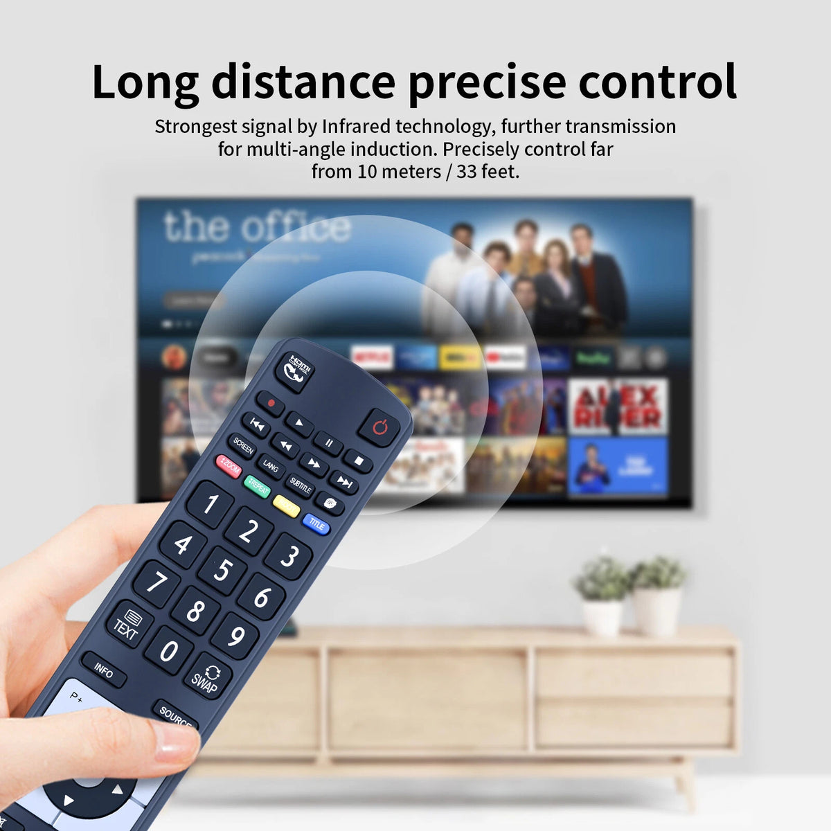 RC5110 Remote Control For Linsar TV 16LED504 19LED504 22LED504 24LED504