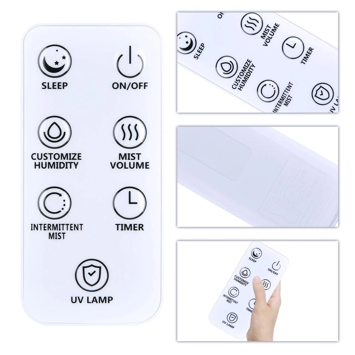 Remote Control For Hiswelle Humidifiers JS919BK HQ-JS2301 HQ-2H-JS919 w/ Battery
