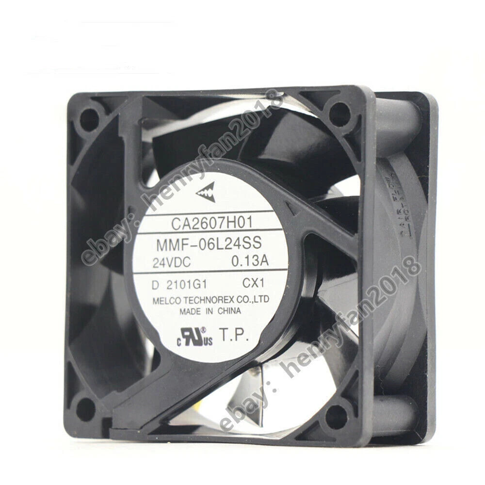 MELCO MMF-06L24SS-CX1 CA2607H01 24VDC 0.13A 60*60*25mm Inverter cooling fan