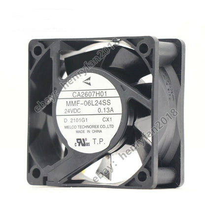 MELCO MMF-06L24SS-CX1 CA2607H01 24VDC 0.13A 60*60*25mm Inverter cooling fan