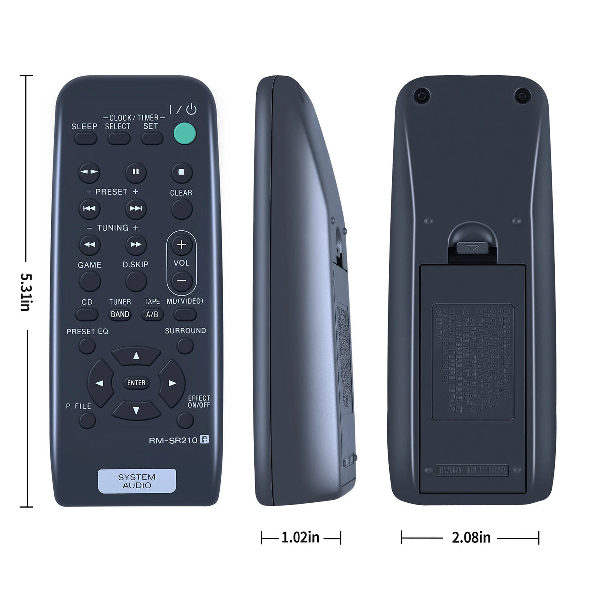 RM-SR210 Remote Control For Sony System Audio 147650311 HCD-RG70AV MHC-DX30