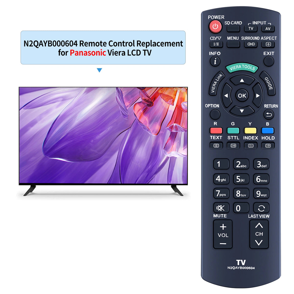 N2QAYB000604 Remote Control For Panasonic TV TH-L32C30A TH-L32E3A TH-L32U30A