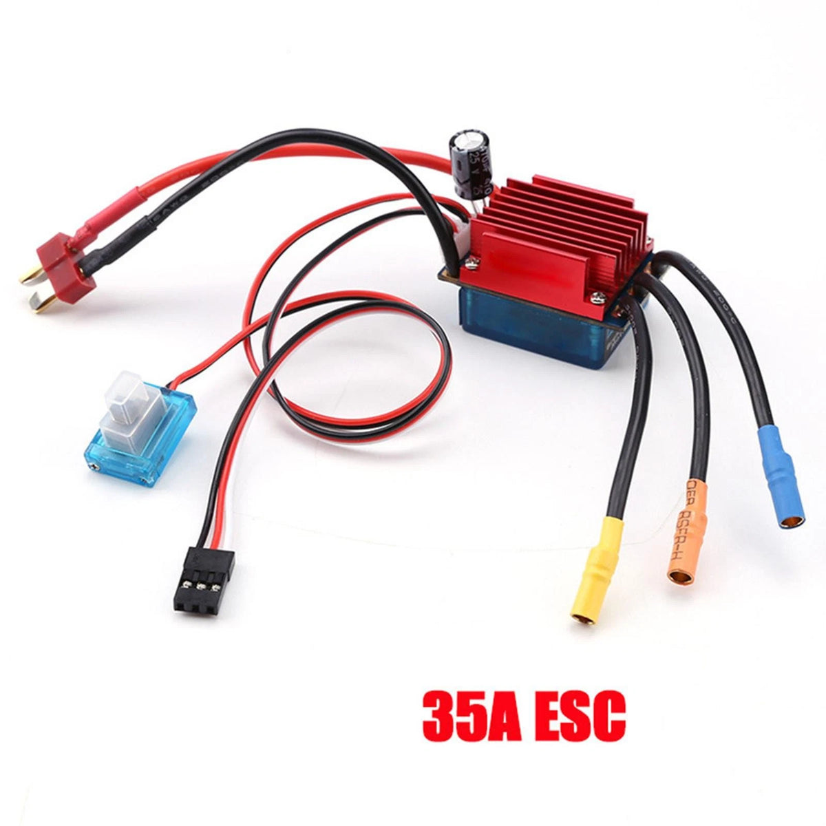 35A Brushless ESC Waterproof Speed Controller for 1/16 1/18 RC Car Truck d