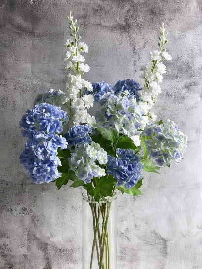 YalzoneMet 4 Pcs Artificial 26.8 inches x 3.15/3.94 x 4 pcs, Sky Blue