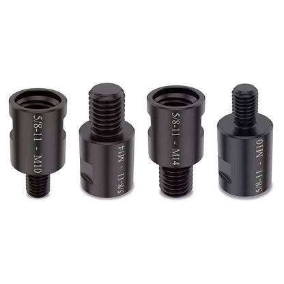 4x Adapter 5/8" 11 Female to M10/M14 Male  for Angle Grinder Electric Drill