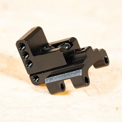 RampCrab Rear Axle Truss Upper Links Mount for SCX24 AX24 RC 2 Sets, Black