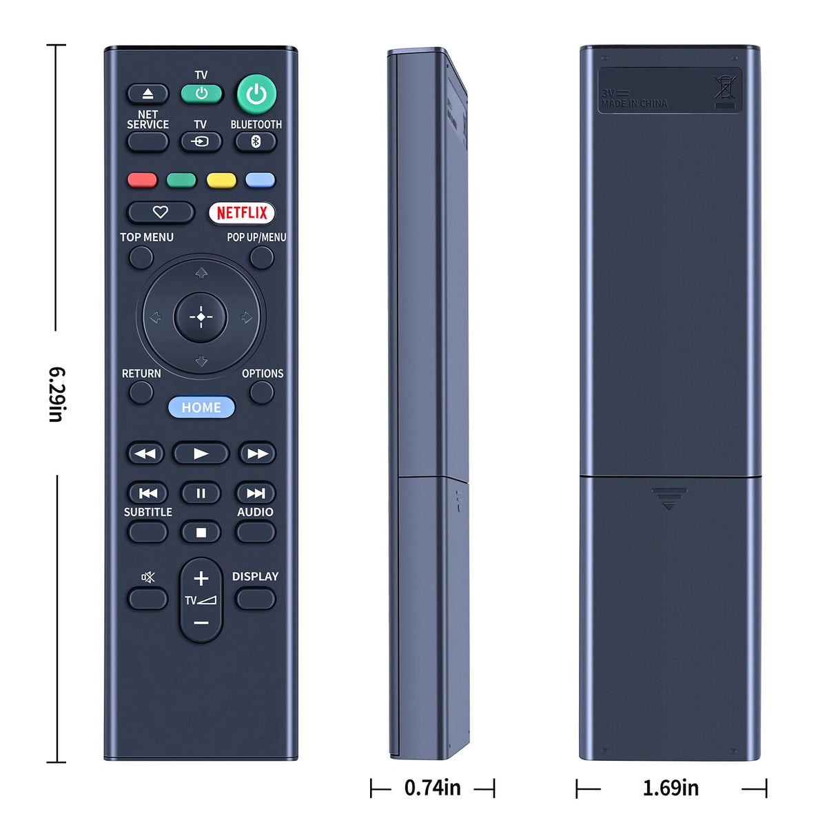 RMT-VB310E Remote Control For Sony 4K Ultra Blu Ray Player UBPX800 UBP-X800