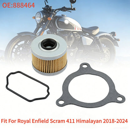 Oil Filter 888464 & Gasket Set For Royal Enfield Himalayan 411 2018-2024