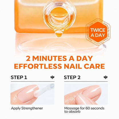 modelones Nail Strengthener and Growth Clear 0.51 Fl Oz (Pack of 1), A1-Clear