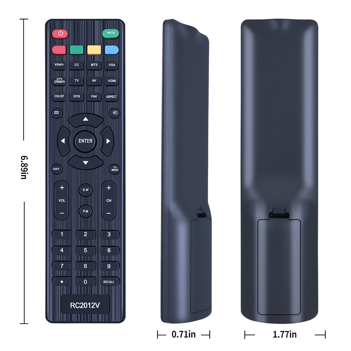 RC2012V Remote Control For Viore TV LED19VH50 LED22VH50 LED26VF50 LED26VF55D