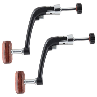 Jiozermi 2 Pcs Fishing Reel Power Handle, Rotary Small, Black