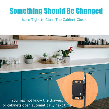 RV Drawer Latches and Catches, 6 Pack Cabinet Door Black
