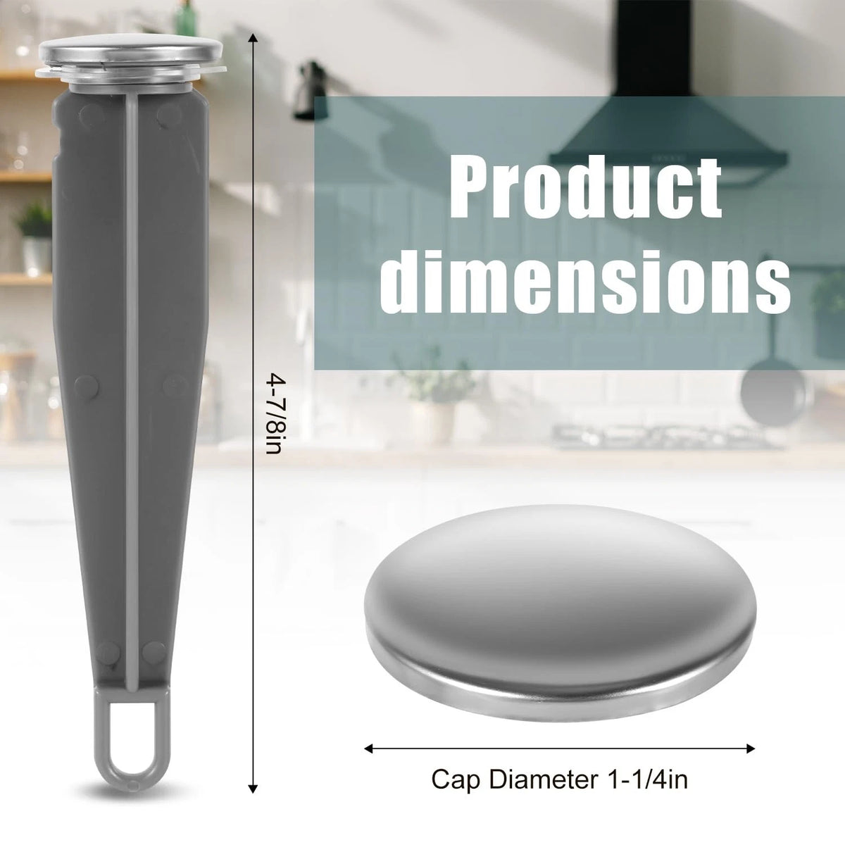 2pcs Sink Drain Parts, Lavatory Pop Up Stopper Assembly Medium, Grey,grey
