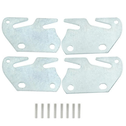 Hordion 4Pcs Wood Bed Rail Hook Plates, Plates with Screws for Bed...