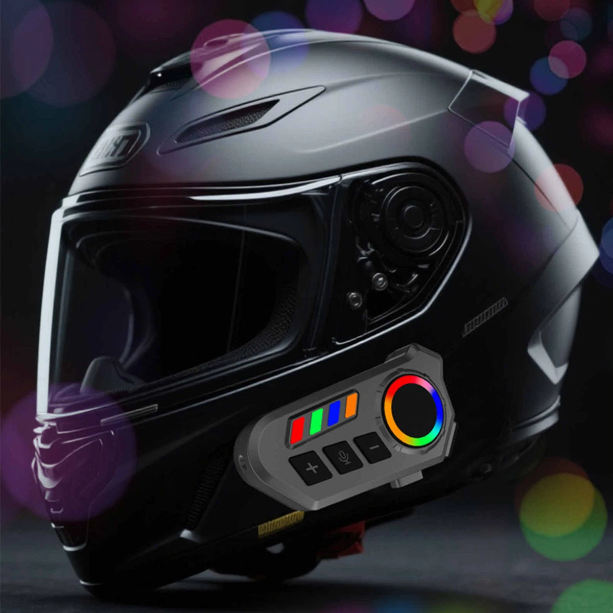 Pull Start Unit Motorcycle Helmet Headset with Bluetooth 6.0 IP65 Stereo Sound