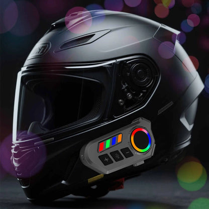Pull Start Unit Motorcycle Helmet Headset with Bluetooth 6.0 IP65 Stereo Sound