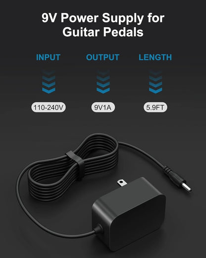 Replacement for Boss 9V PSA Adapter Guitar Pedal Power Supply Compatible...