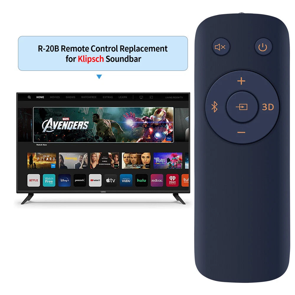 R-20B R20B Replacement Remote Control For Klipsch Soundbar System