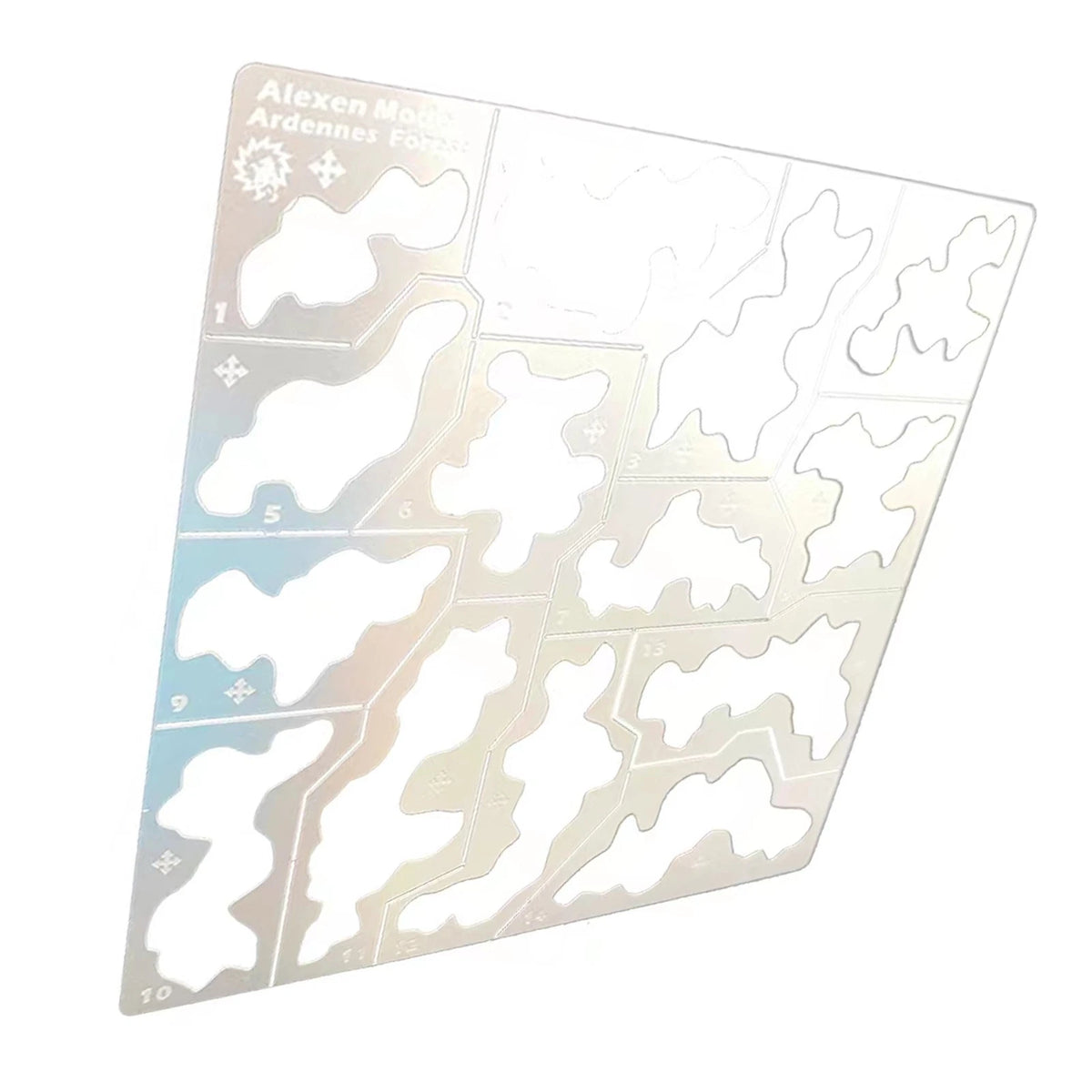 1/35 1/100 Stainless Steel Hollow Forest Camouflage Template Spray Craft Tool