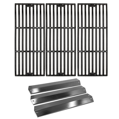 Hongso Grill Parts for Chargriller 5050, PS Heat Plates & Cast lron Grates