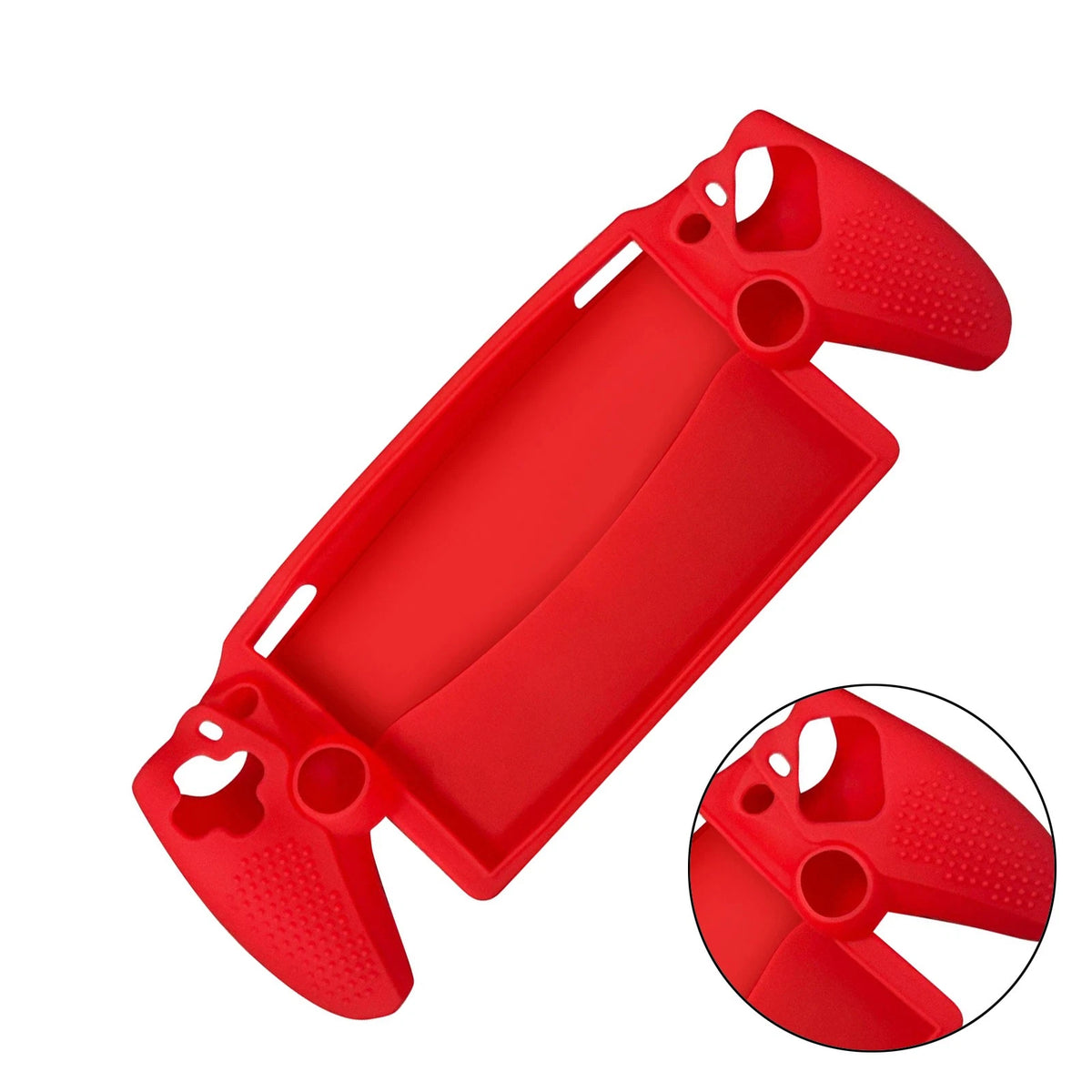 For Sony PlayStation Portal Game Console Protector Case Silicone Anti-slip Red