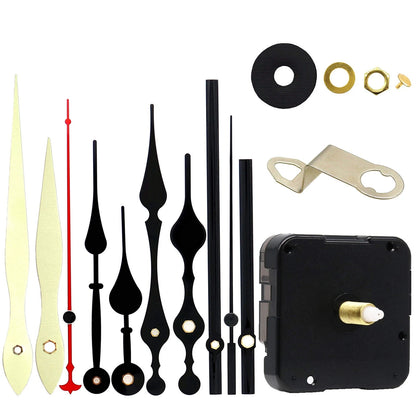 TIKROUND 12888 Quartz DIY Wall Clock 29/32"thread length, Black Hands
