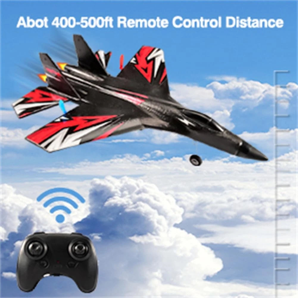 RoofWorld  Upgrade SU27 RC Airplane, Remote Control Black, Black